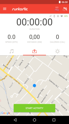 Screenshot of the application Runtastic Road Bike GPS - #1