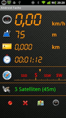 Screenshot of the application X-Speedo - #4