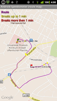 Screenshot of the application X-Speedo - #7