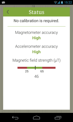 Screenshot of the application Precise Compass - #4