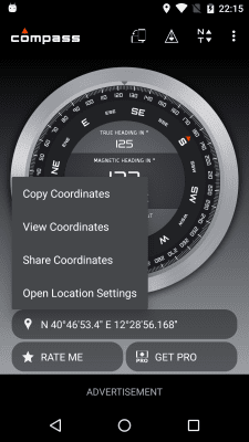 Screenshot of the application Gabenative Compass - #7