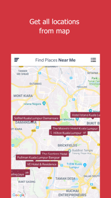 Screenshot of the application Find a place nearby - #3