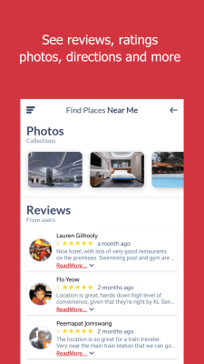 Screenshot of the application Find a place nearby - #5