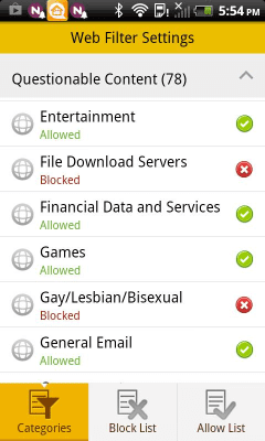 Screenshot of the application NQ Family Guardian - #4