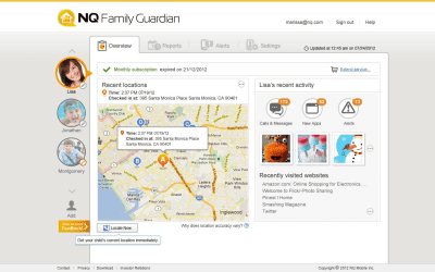 Screenshot of the application NQ Family Guardian - #5