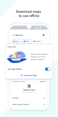 Screenshot of the application HERE WeGo - #6