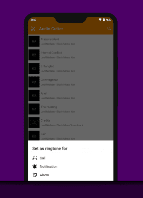 Screenshot of the application AIMP: Audio Scissors - #4