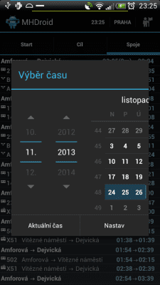 Screenshot of the application MHDroid Public Transport - #5