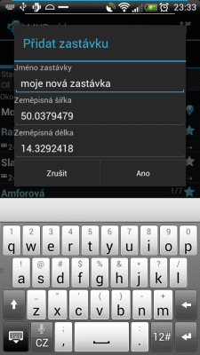 Screenshot of the application MHDroid Public Transport - #7