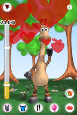 Screenshot of the application Talking Gina the Giraffe Free - #3