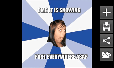 Screenshot of the application Advice Animal Meme Creator - #3