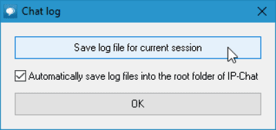 Screenshot of the application IP-Chat - #5