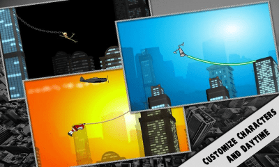 Screenshot of the application Rope'n'Fly 3 - Dusk Till Dawn - #4