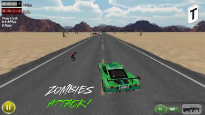 Screenshot of the application Drive With Zombies 3D - #3
