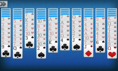 Screenshot of the application Solitaire Spider - #1