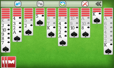 Screenshot of the application Solitaire Spider - #3