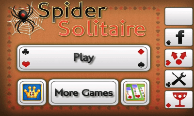 Screenshot of the application Solitaire Spider - #5