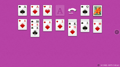Screenshot of the application ExtraAndroary Solitaire - #2