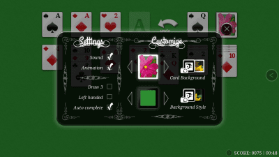 Screenshot of the application ExtraAndroary Solitaire - #3