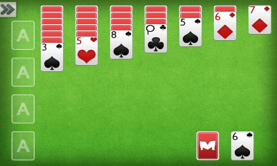 Screenshot of the application Solitaire - #1