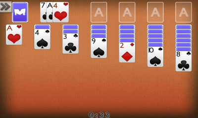 Screenshot of the application Solitaire - #3