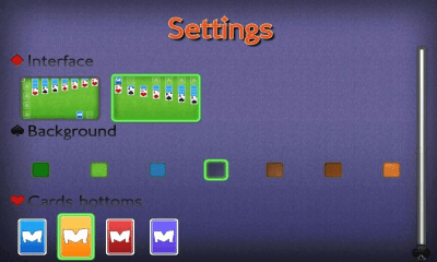 Screenshot of the application Solitaire - #4