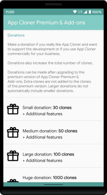 Screenshot of the application App Cloner Premium & Add-ons - #2
