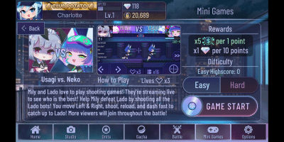 Screenshot of the application Gacha Neon - #11