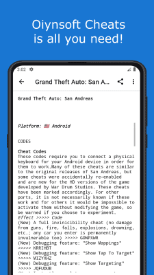 Screenshot of the application Oiynsoft Cheats - #4