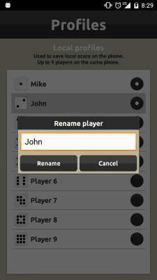 Screenshot of the application Yatzy - #6