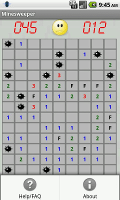 Screenshot of the application Minesweeper - #2