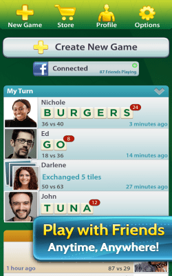 Screenshot of the application SCRABBLE - #3