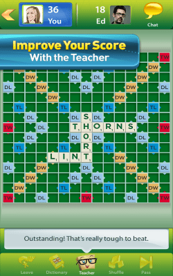 Screenshot of the application SCRABBLE - #4