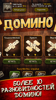 Screenshot of the application Dominoes online and without Internet - #4
