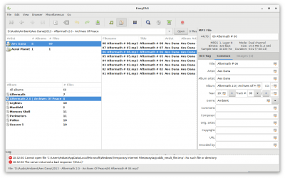 Screenshot of the application EasyTAG - #3