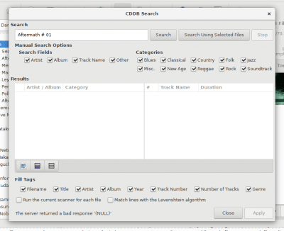 Screenshot of the application EasyTAG - #4