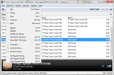 Screenshot of the application Audacious - #3