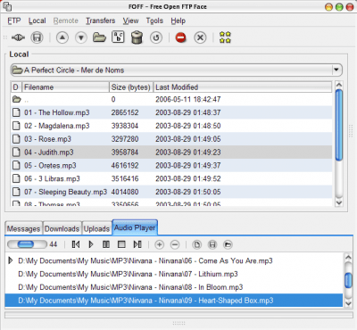 Screenshot of the application Free Open FTP Face - #5