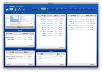 Screenshot of the application BudgetView - #1