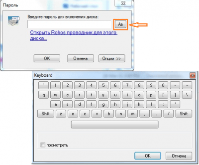 Screenshot of the application Rohos Mini Drive - #4