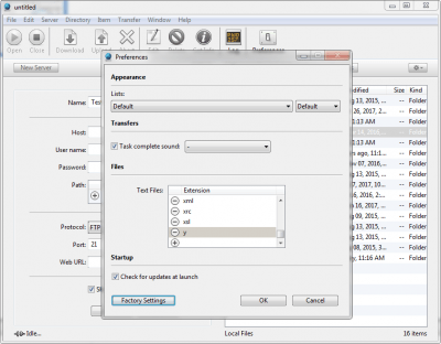 Screenshot of the application FTP Disk - #1