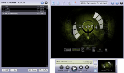 Screenshot of the application SWF &amp; FLV Player (duplicate) - #1