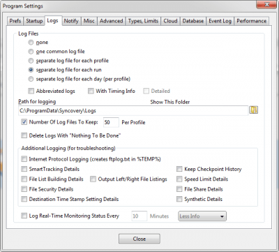 Screenshot of the application Syncovery for Windows - #4