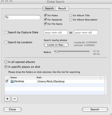 Screenshot of the application JetPhoto Studio - #3