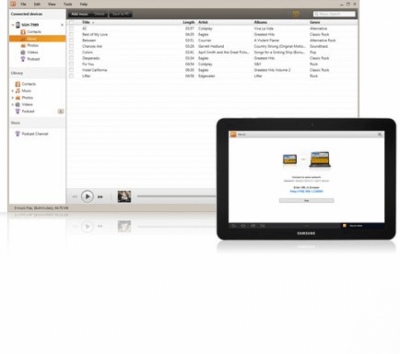 Screenshot of the application Samsung Kies - #3