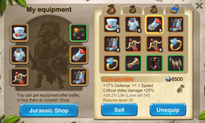 Screenshot of the application Dinosaur War - #3