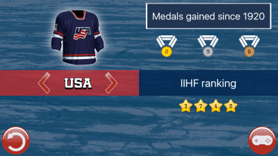 Screenshot of the application Hockey MVP - #4