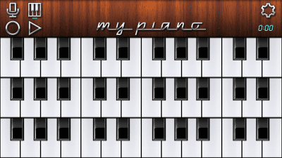 Screenshot of the application My Piano - #3
