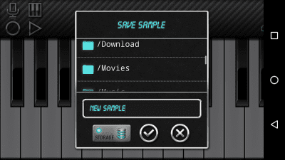 Screenshot of the application My Piano - #7