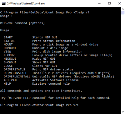Screenshot of the application Mount Image Pro - #4